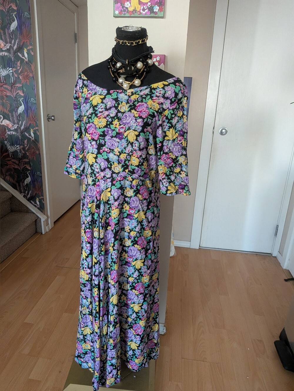 Vintage 90s Grunge Floral Maxi Dress by Limbo 🖤🌸Serving ultimate 90s Courtney